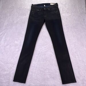 Rag & Bone Women's Skinny Jeans 29x30 Black-Pool‎ Stretch Denim Style: W1502K520